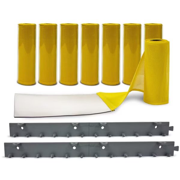 AirFlex Yellow Mesh Strip Door Kit 6' X 8', 8